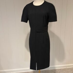 Elegant Hugo Boss Navy Pinstripe Dress